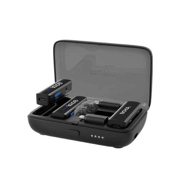 BOYALINK V2 Mobile Wireless Mic for Android USB-C iPhone IOS and 3,5 TRS laptop 2 person vlog